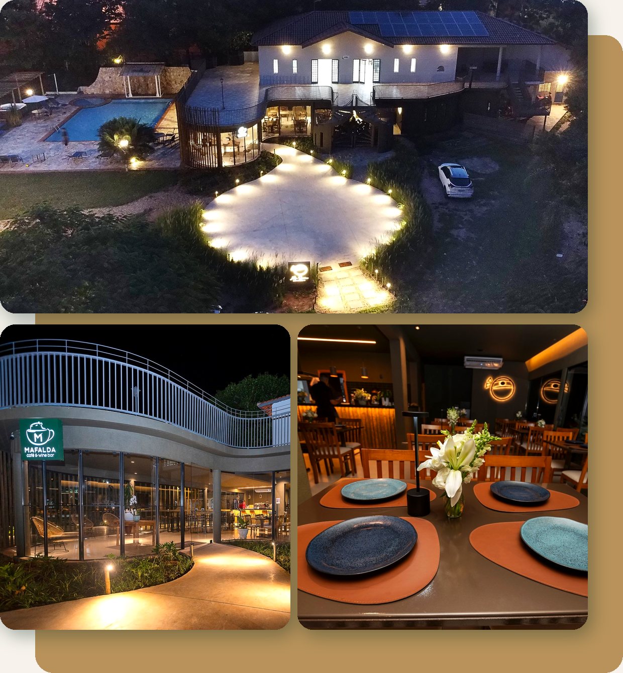 Restaurante e Mafalda Café & Wine Bar no Stallage Hotel